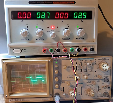 Picture of an oscilloscope