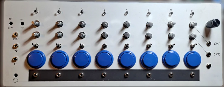 Photo of the sequencer front panel